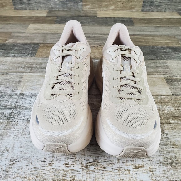 Hoka One One Bondi 9 Mens Shoes Sz 11 D Running Oatmeal Lace Up Low Top Sneakers - Picture 2 of 12